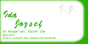 ida jozsef business card