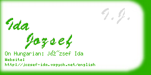 ida jozsef business card